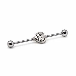 پیرسینگ محوری طرح قلب کد 5027